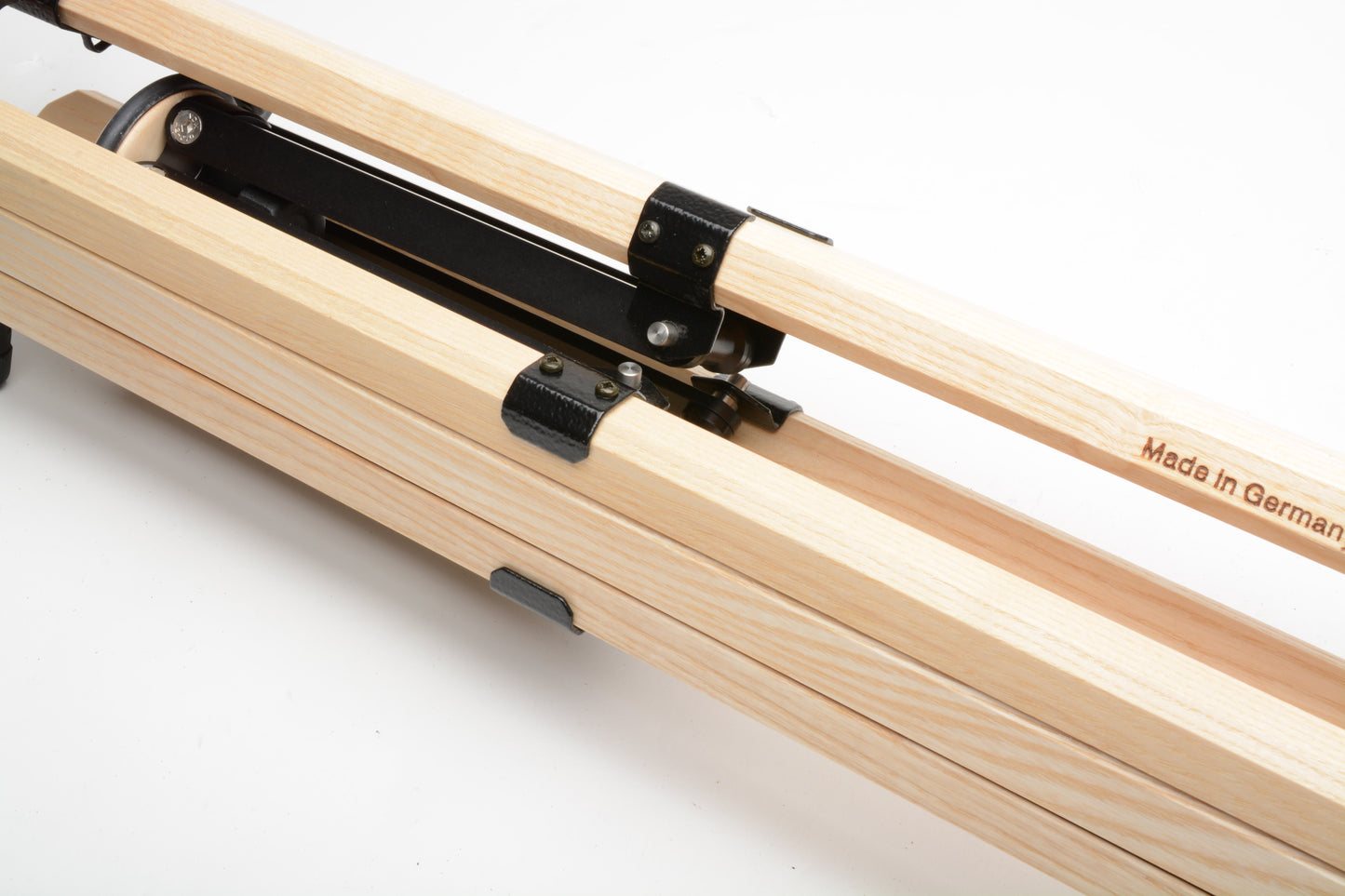 Berlebach Mulda Wooden Tripod w/Manfrotto 229 Pan head, plate, tray, Mint-