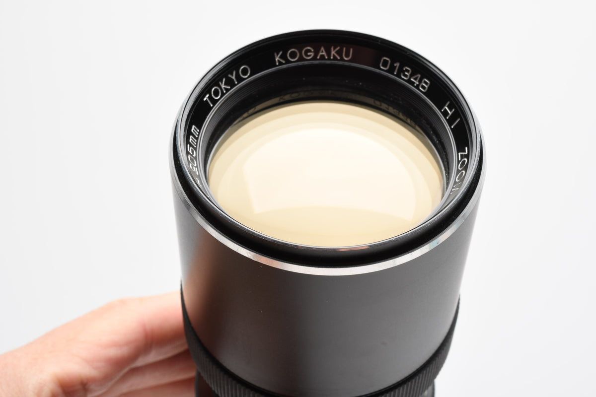 Topcor Tokyo Kogaku 87-205mm f4.7 Telephoto zoom lens, Tested, Great