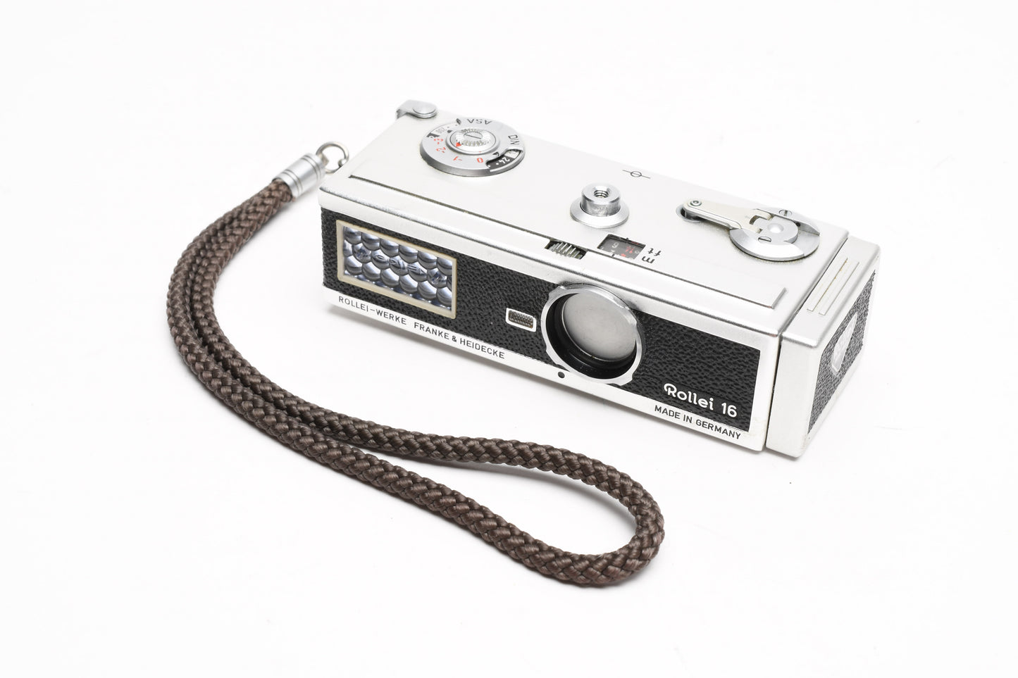 Rollei 16 16mm Film Subminiature Camera with Tessar 25mm f2.8, Case, Filter, Strap