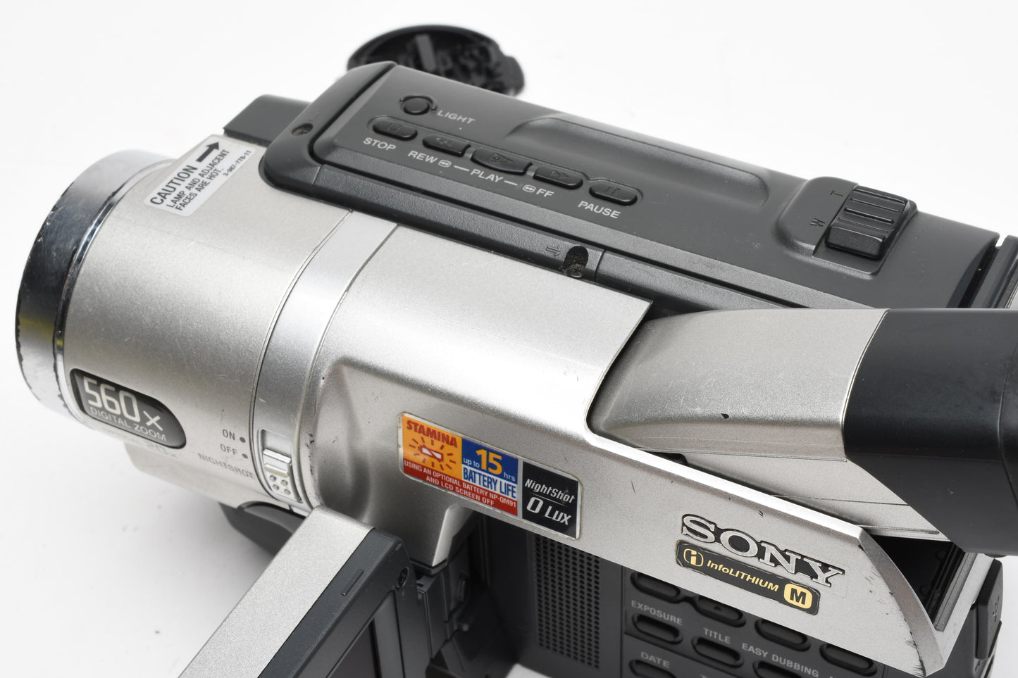 Sony CCD-TRV608 Hi-8 Video camcorder, batt, AC adapter, tested, Good!