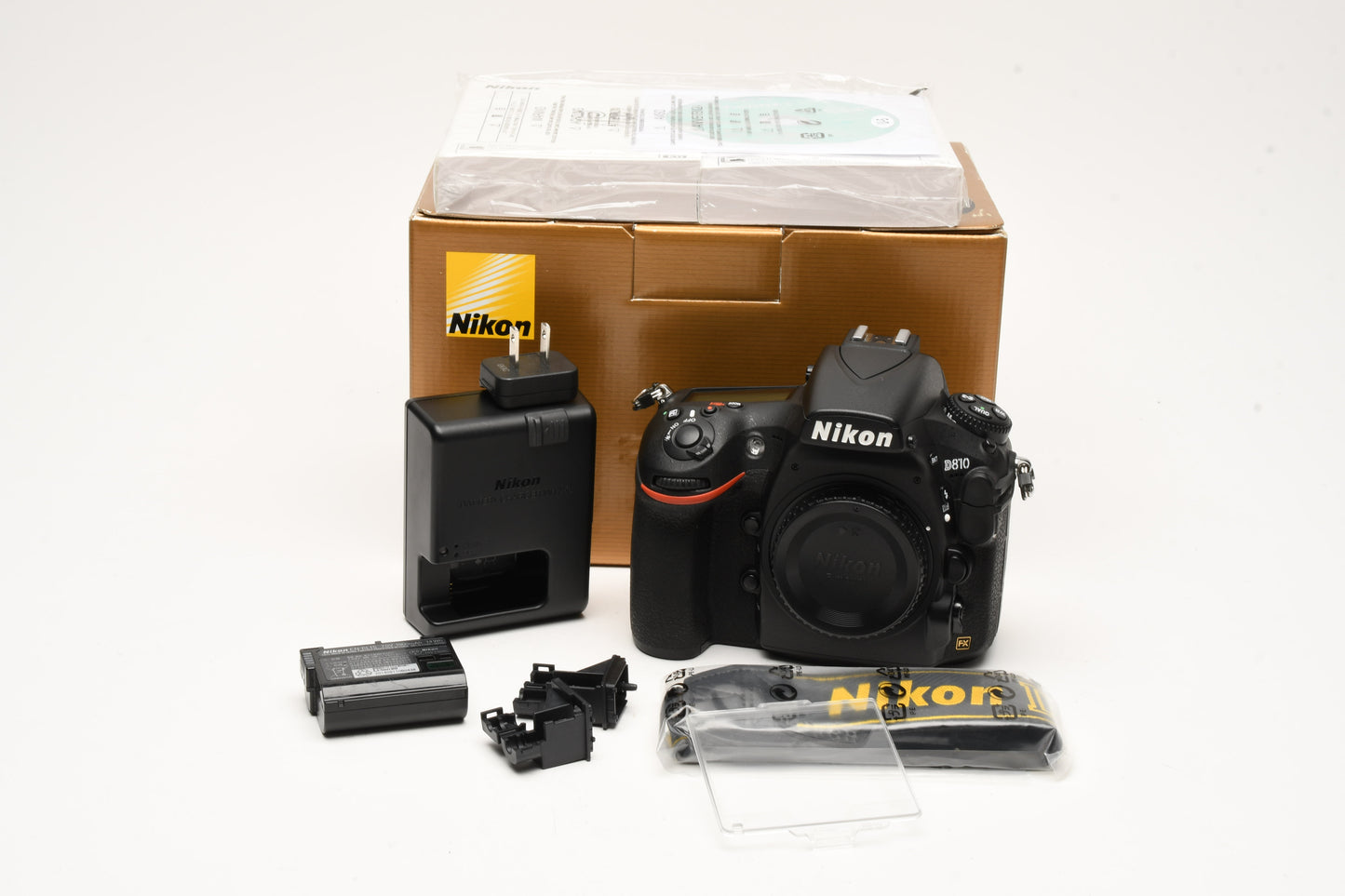 Nikon D810 DSLR Body, Only 5829 Acts!, batt+charger, box, USA, manual, Nice!