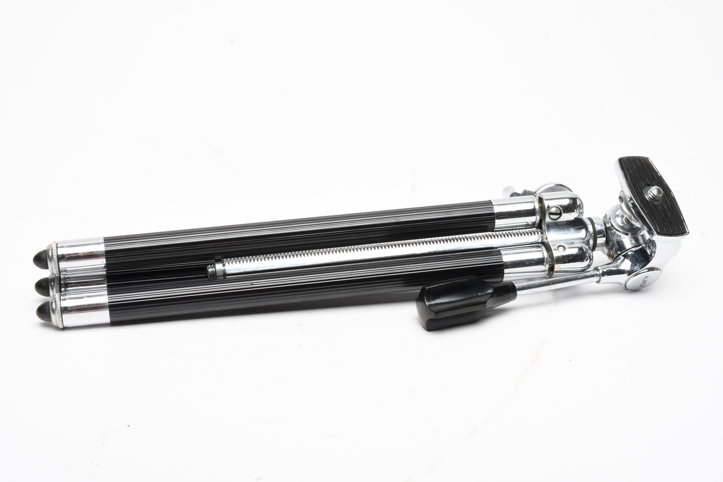 Alpex Elevator aluminum table tripod w/8 Section accordion legs, case, box, Great!
