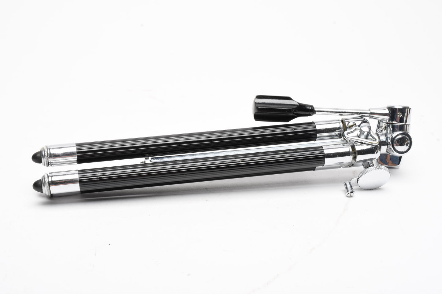 Alpex Elevator aluminum table tripod w/8 Section accordion legs, case, box, Great!