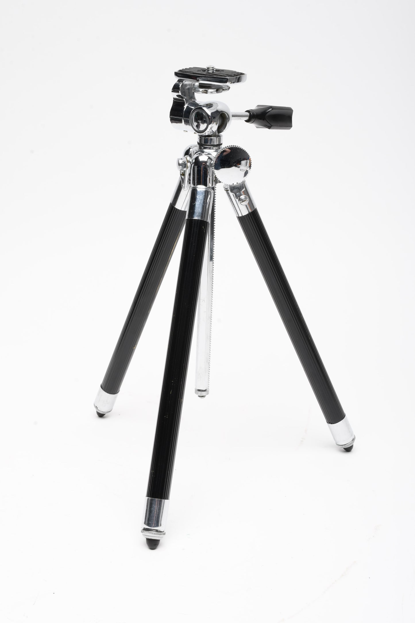 Alpex Elevator aluminum table tripod w/8 Section accordion legs, case, box, Great!