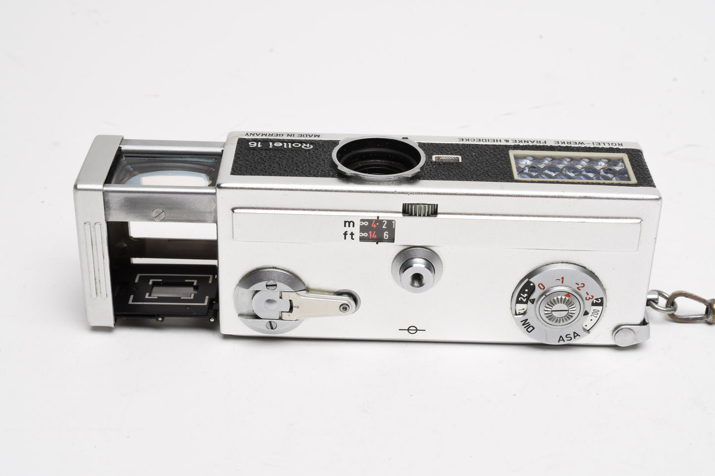 Rollei 16 16mm Film Subminiature Camera with Tessar 25mm f2.8, Case, Filter, Strap
