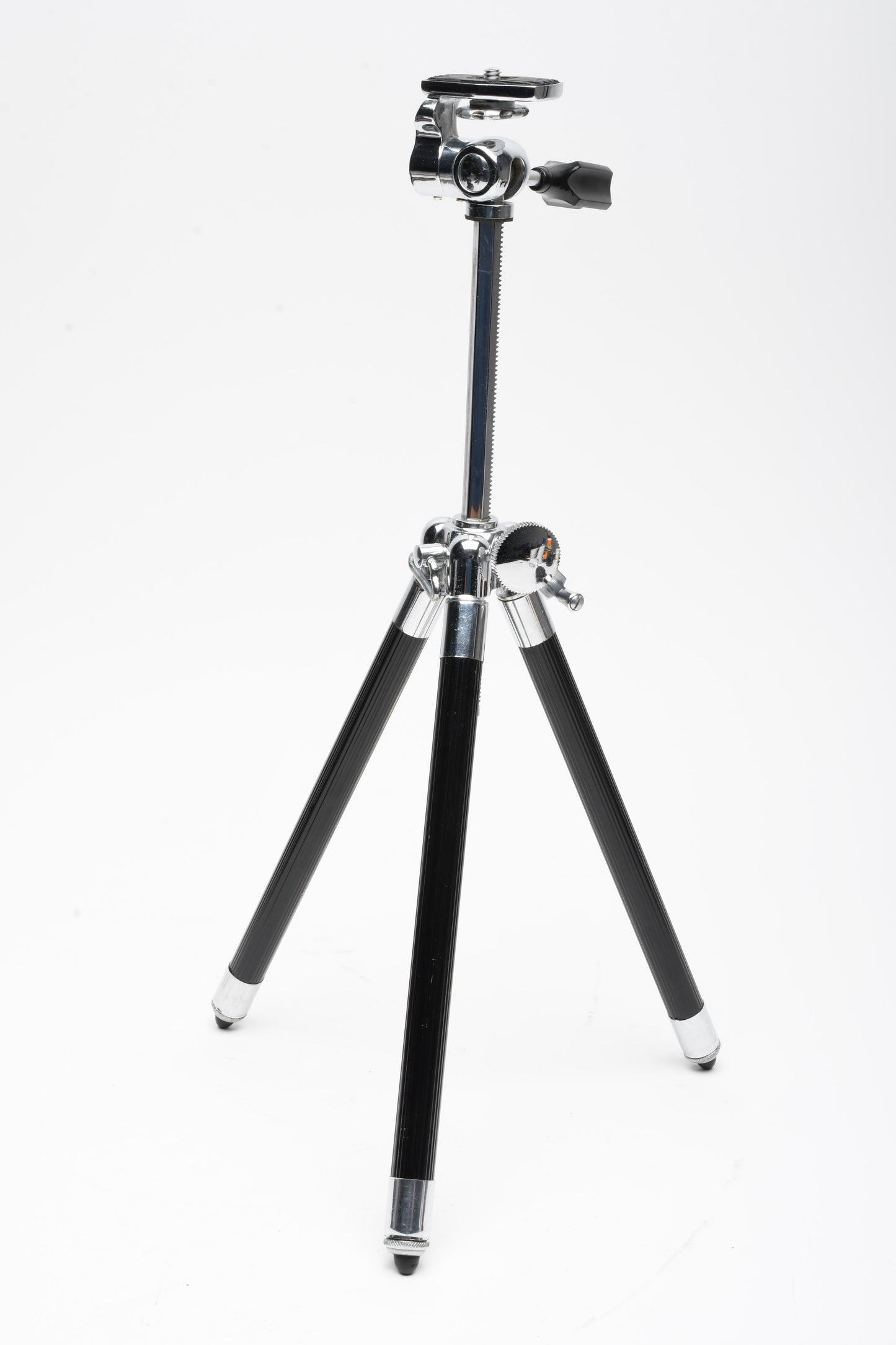 Alpex Elevator aluminum table tripod w/8 Section accordion legs, case, box, Great!