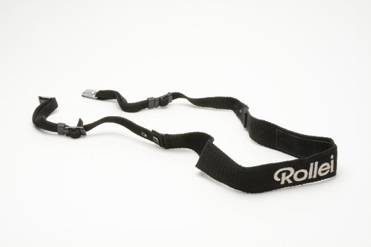 Rollei Black/Silver camera neck strap for Rolleiflex SLX/SL66 w/Lugs