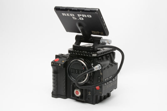 RED Epic-X S35 Dragon 6K cinema camera Run Time 869 hours +monitor, handle++