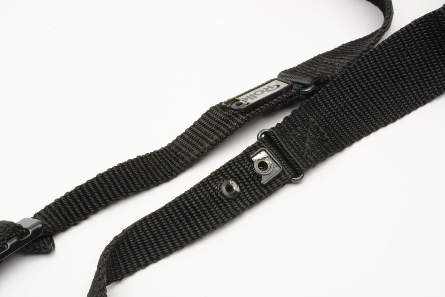 Rollei Black/Silver camera neck strap for Rolleiflex SLX/SL66 w/Lugs