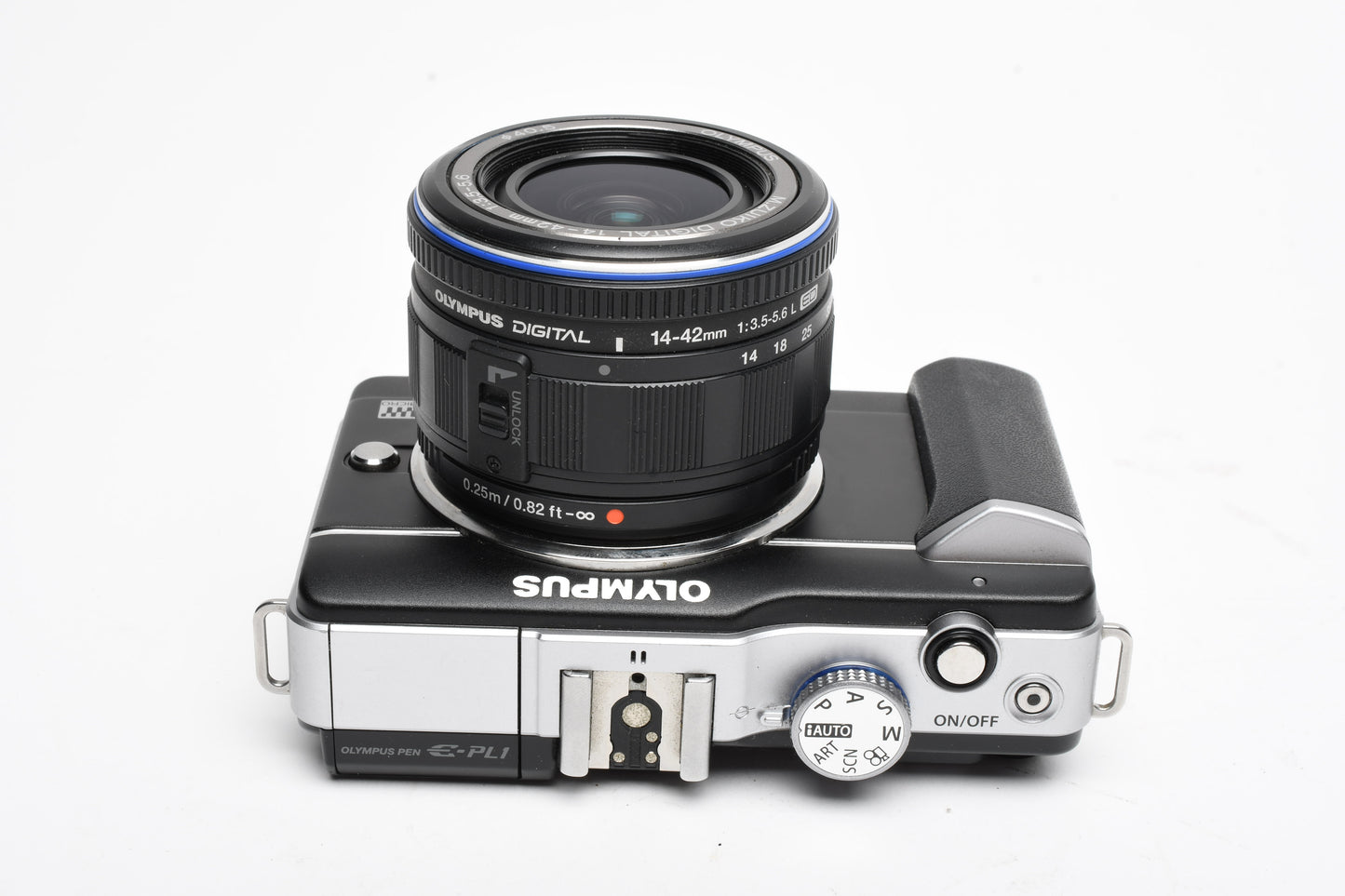 Olympus E-PL1 double zoom w/14-42mm, Tested, Batt+Charger+SD
