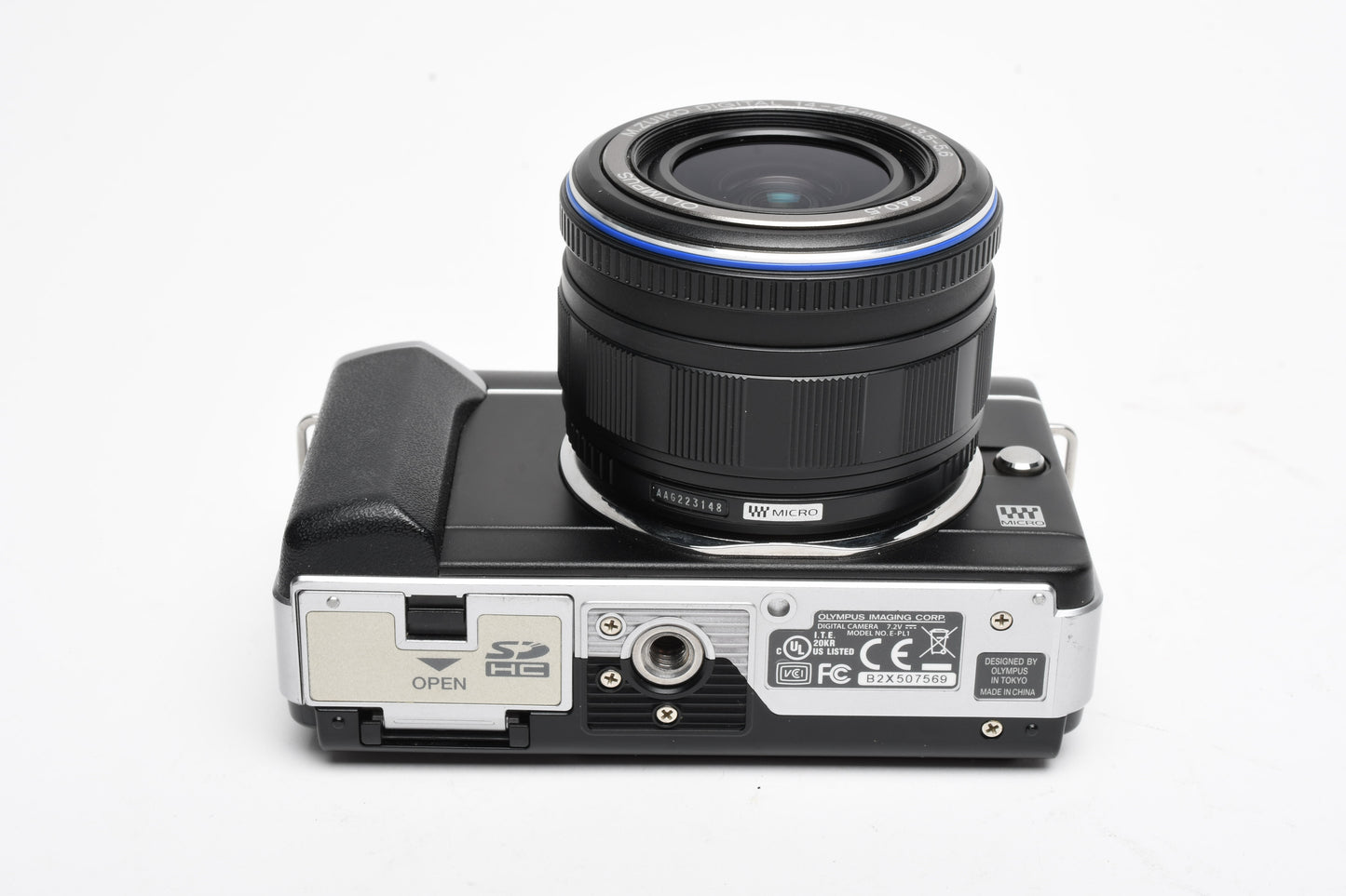 Olympus E-PL1 double zoom w/14-42mm, Tested, Batt+Charger+SD