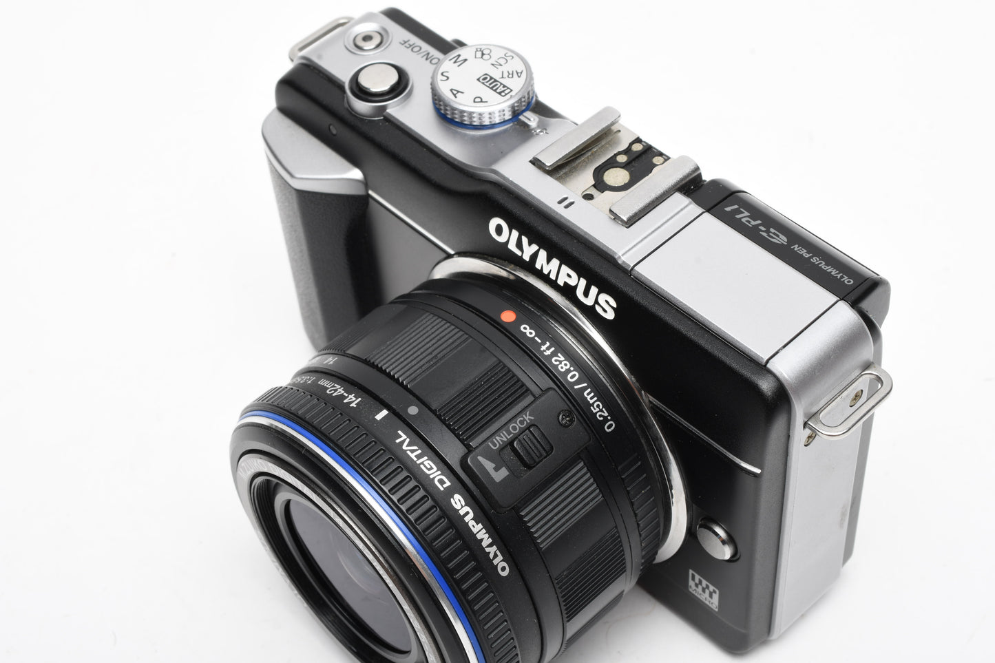 Olympus E-PL1 double zoom w/14-42mm, Tested, Batt+Charger+SD