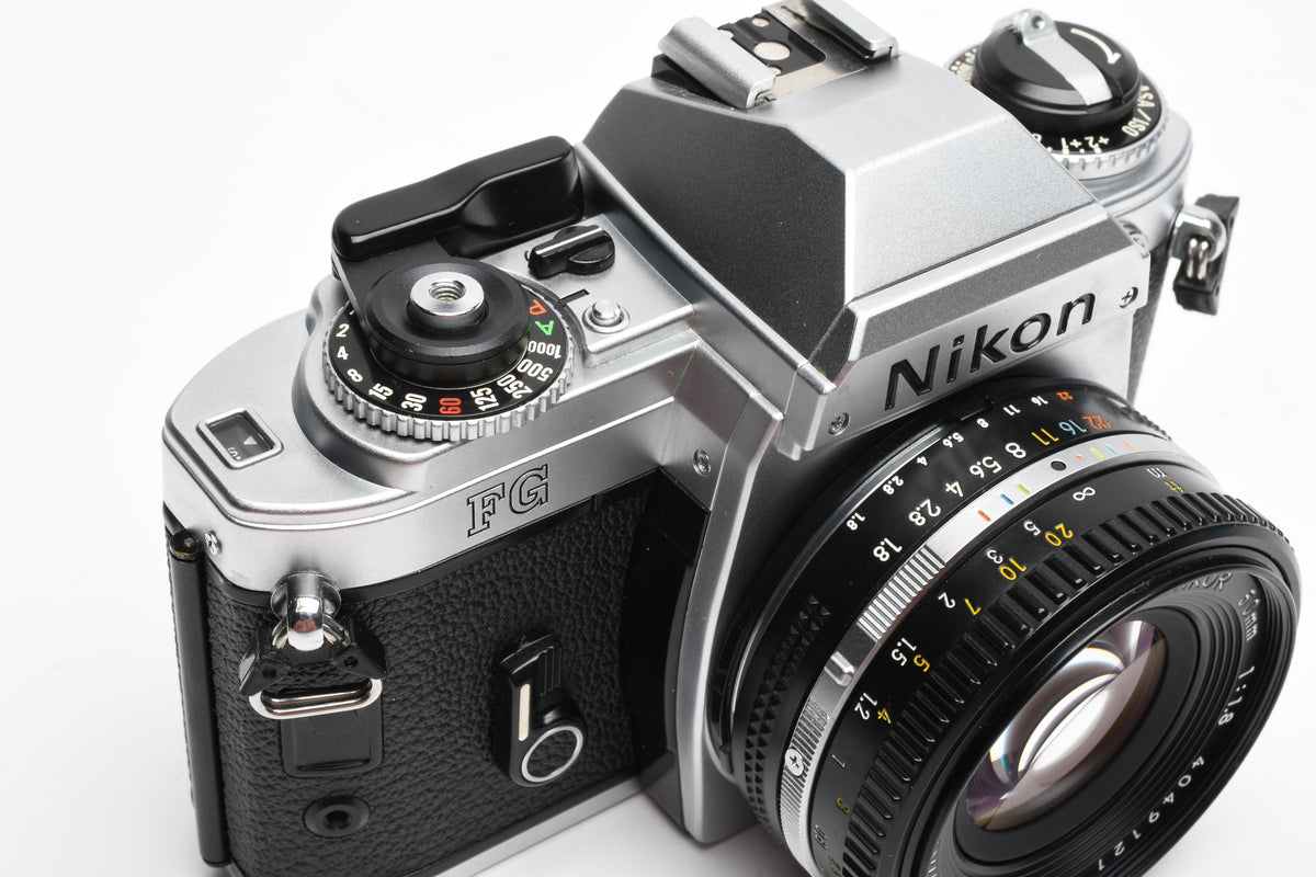Nikon FG 35mm SLR w/Nikkor 50mm f1.8, New seals, Strap, Great!