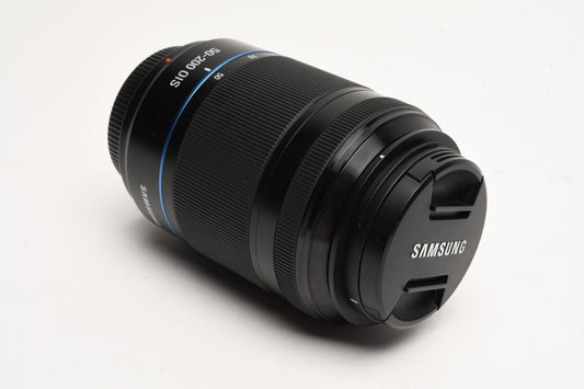 Samsung 50-200mm III f4-5.6 ED OIS Tele Zoom lens, caps, Nice
