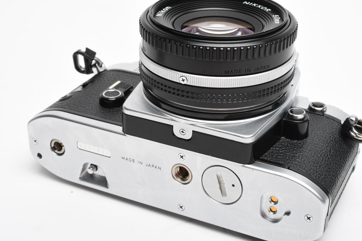 Nikon FG 35mm SLR w/Nikkor 50mm f1.8, New seals, Strap, Great!