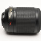 Nikon AFS Nikkor 55-200mm F4-5.6G ED DX VR zoom lens, caps, Great