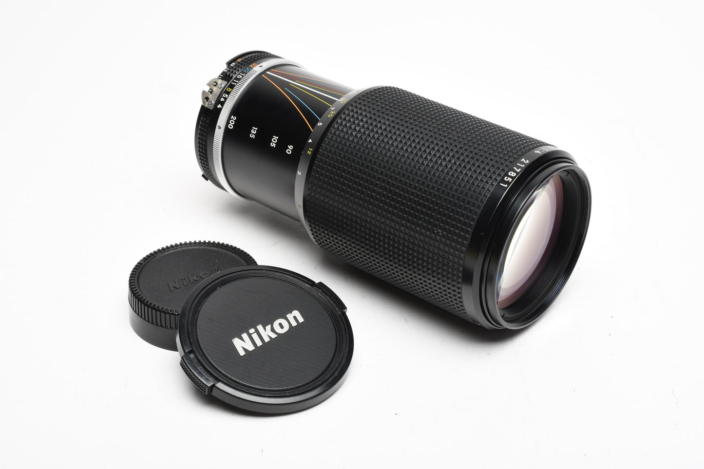 Nikon Nikkor 80-200mm f4 AIS telephoto zoom lens, clean, sharp
