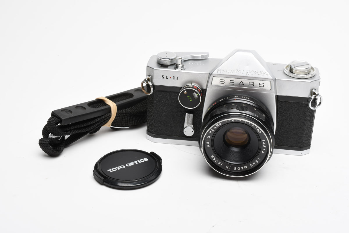 Sears SL-11 w/55mm f2.8 Prime lens, New Seals, Tested, Great