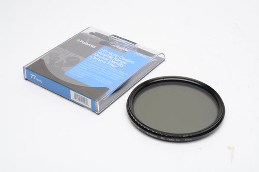 Polaroid HD Multi coated 77mm variable ND Neutral Density filter, NIB