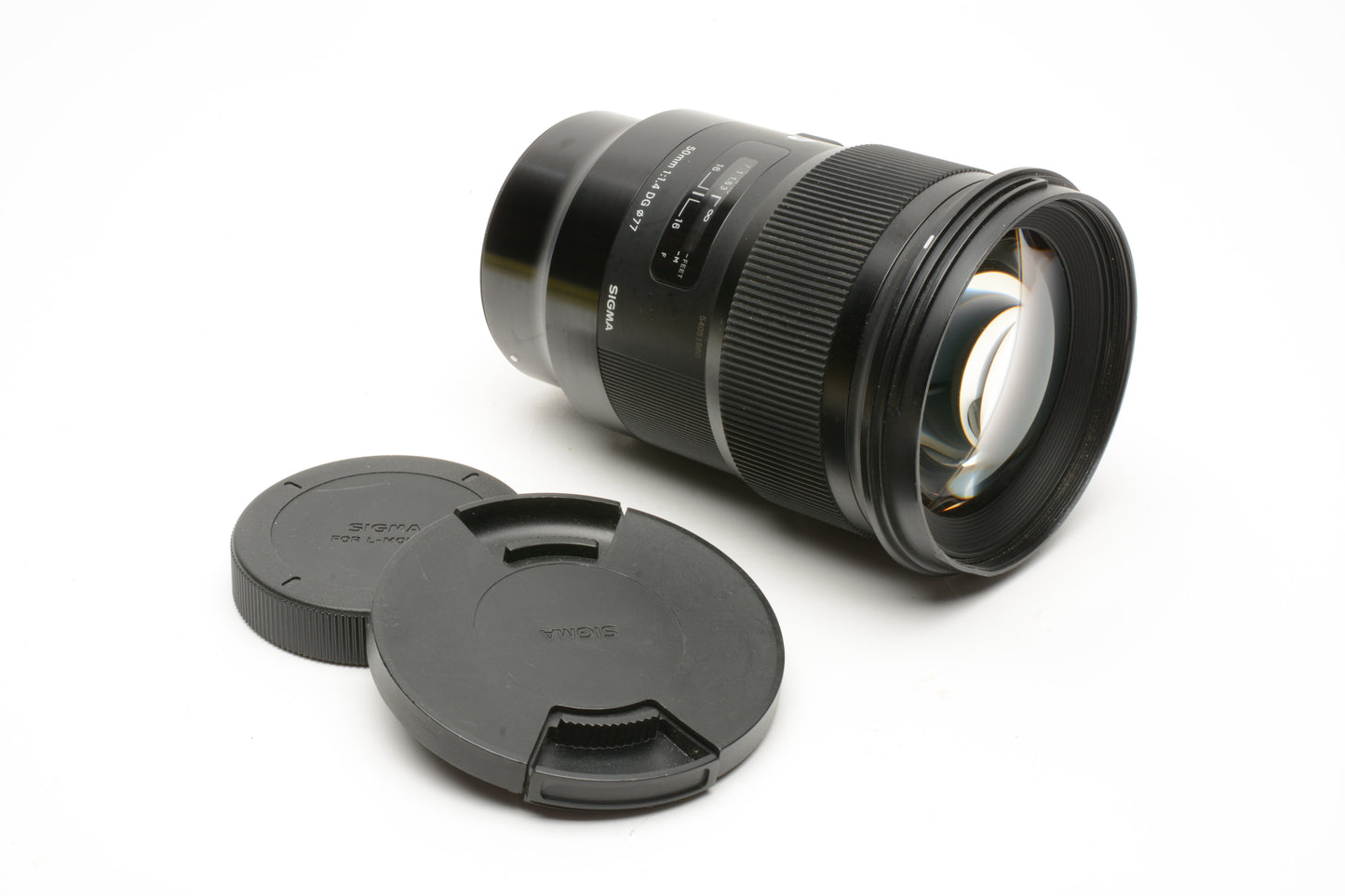 Sigma 50mm f1.4 DG Art L-Mount lens, caps, sharp, *Read
