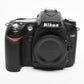 Nikon D90 DSLR body, batt, charger, strap, Only 1508 Acts, Great!