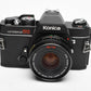 Konica Autoreflex TC 35mm SLR w/40mm f1.8 lens, new seals, tested, works great