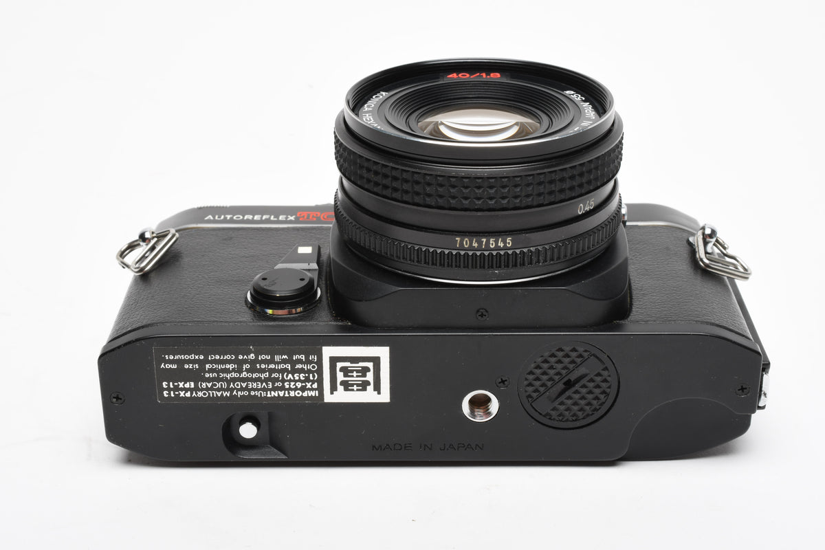 Konica Autoreflex TC 35mm SLR w/40mm f1.8 lens, new seals, tested, works great