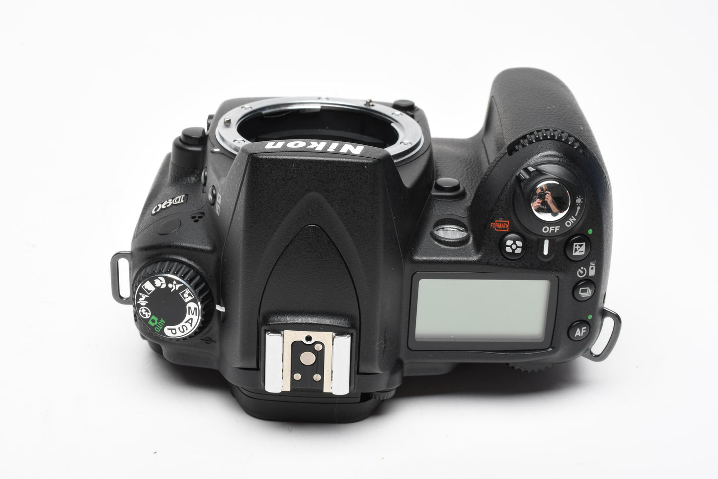 Nikon D90 DSLR body, batt, charger, strap, Only 1508 Acts, Great!