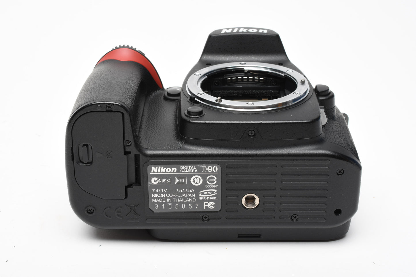 Nikon D90 DSLR body, batt, charger, strap, Only 1508 Acts, Great!