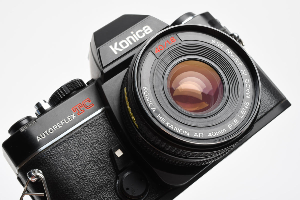Konica Autoreflex TC 35mm SLR w/40mm f1.8 lens, new seals, tested, works great