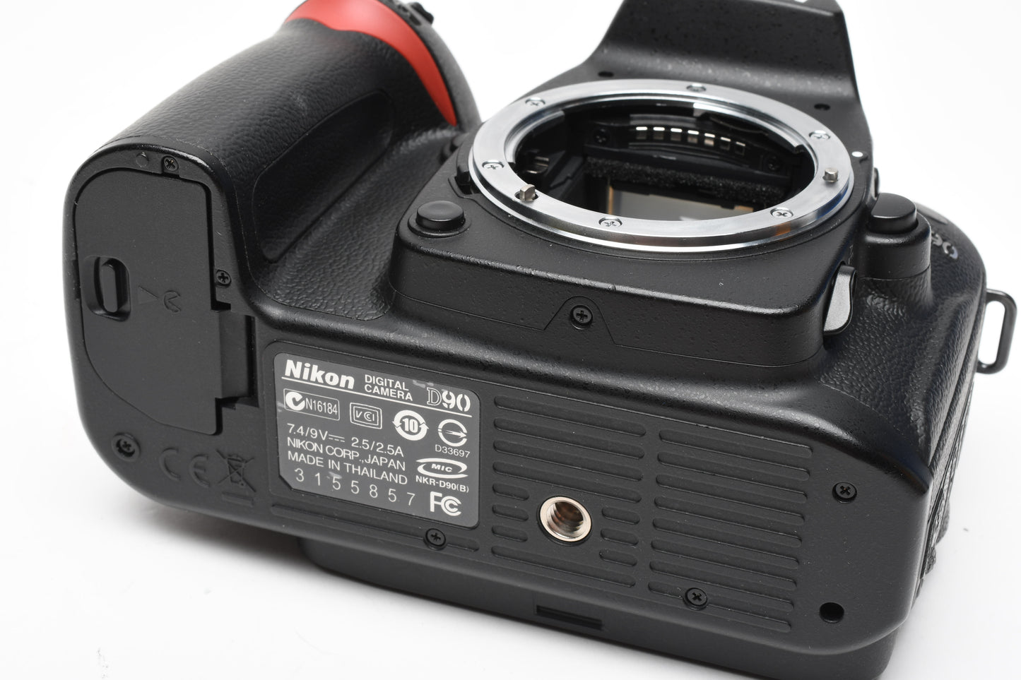 Nikon D90 DSLR body, batt, charger, strap, Only 1508 Acts, Great!