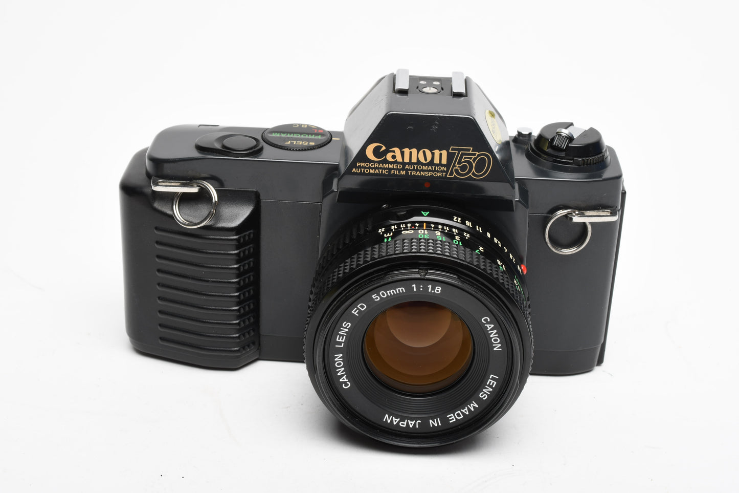 Canon T50 35mm SLR, w/50mm f1.8 FD, Flash. Strap, Tested, Great!