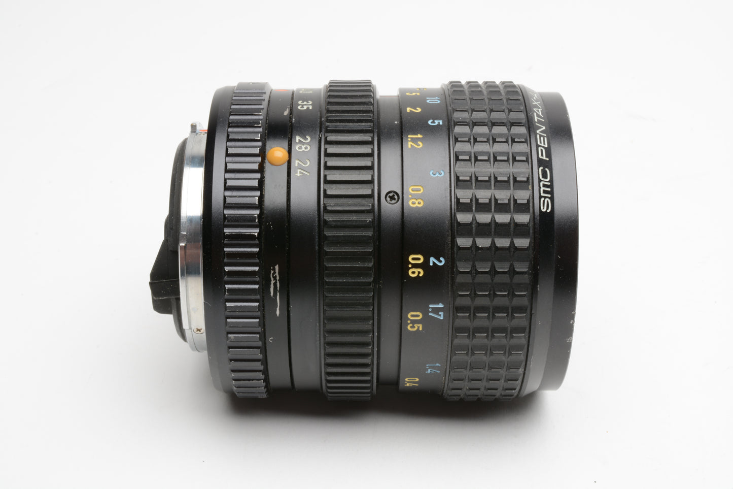 Pentax-A SMC 24-50mm f4 PK Mount zoom lens, caps + warming filter, Nice!