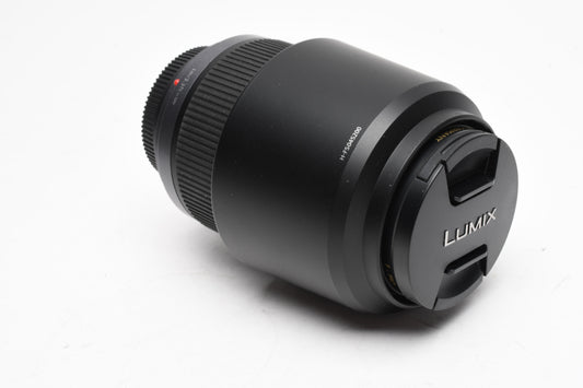 Panasonic Lumix 45-200mm G Vario F4-5.6 Mega OIS w/Caps, B+W UV, Pouch, Hood