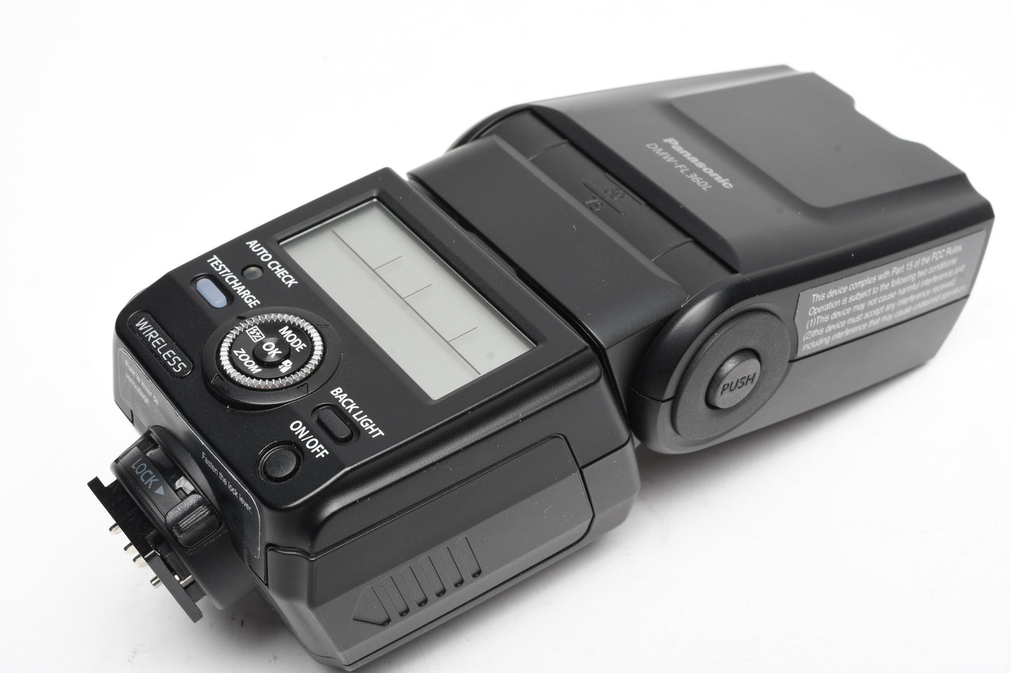 Panasonic DMW-FL360L Wireless LED Flash Speedlite Flash, Pouch, Great!