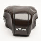 Nikon F Eveready hard leather camera carrying case (Brown)