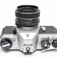 Pentax Spotmatic SP F 35mm SLR w/SMC Takumar 55mm f1.8 lens, Case, 1A, Tested, New seals