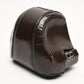 Nikon F Eveready hard leather camera carrying case (Brown)