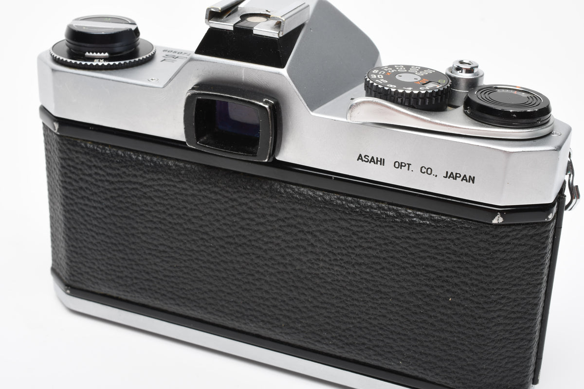 Pentax Spotmatic SP F 35mm SLR w/SMC Takumar 55mm f1.8 lens, Case, 1A, Tested, New seals