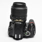 Nikon D3200 DSLR w/18-55mm f3.5-5.6 VR lens, 2X batts+charger+strap 7402 Acts