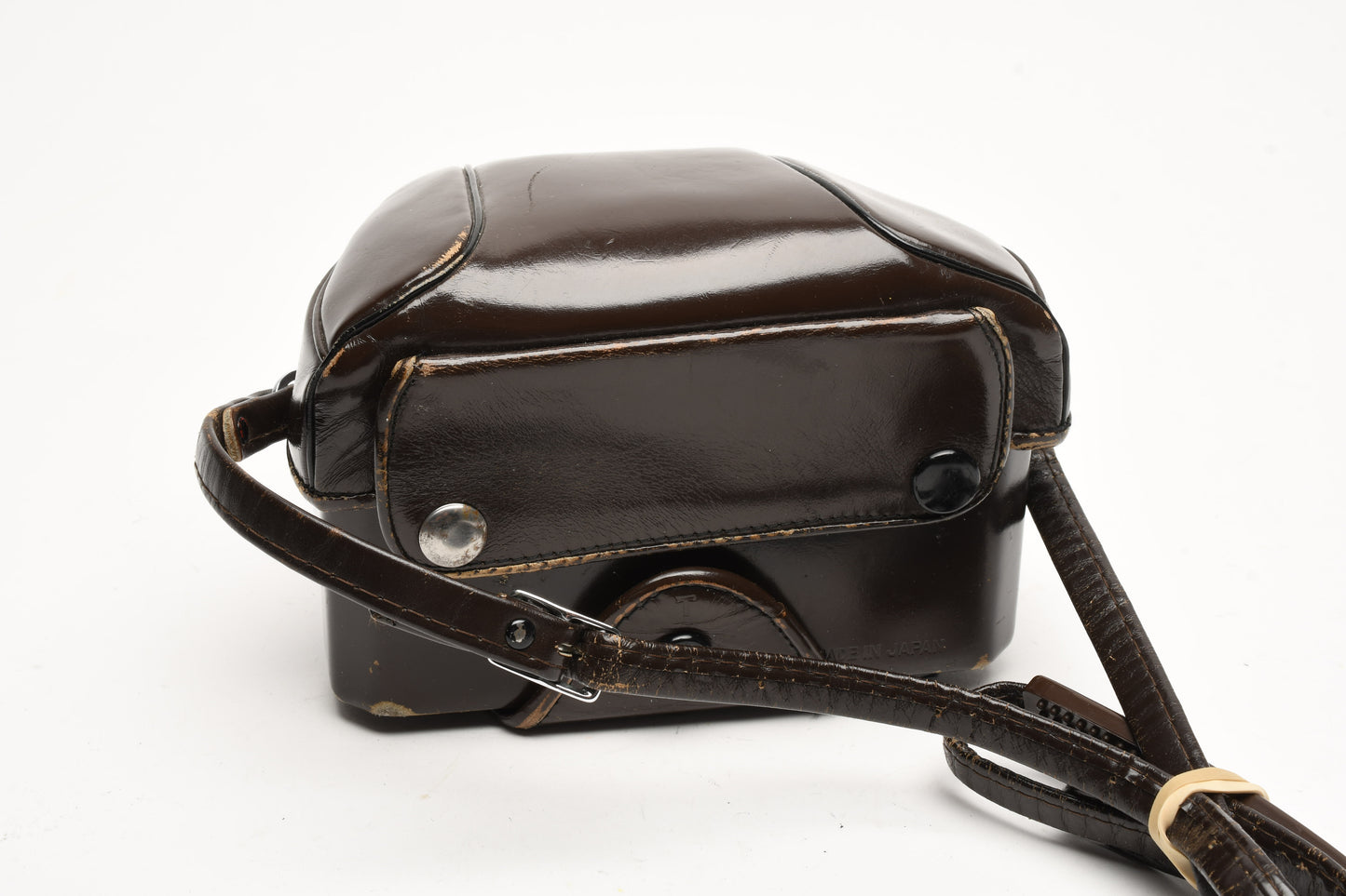 Nikon F Eveready hard leather camera carrying case (Brown) w/Strap