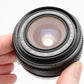 Olympus OM-System 28mm f2.8 wide angle lens, caps + case + lens hood + Sky filter