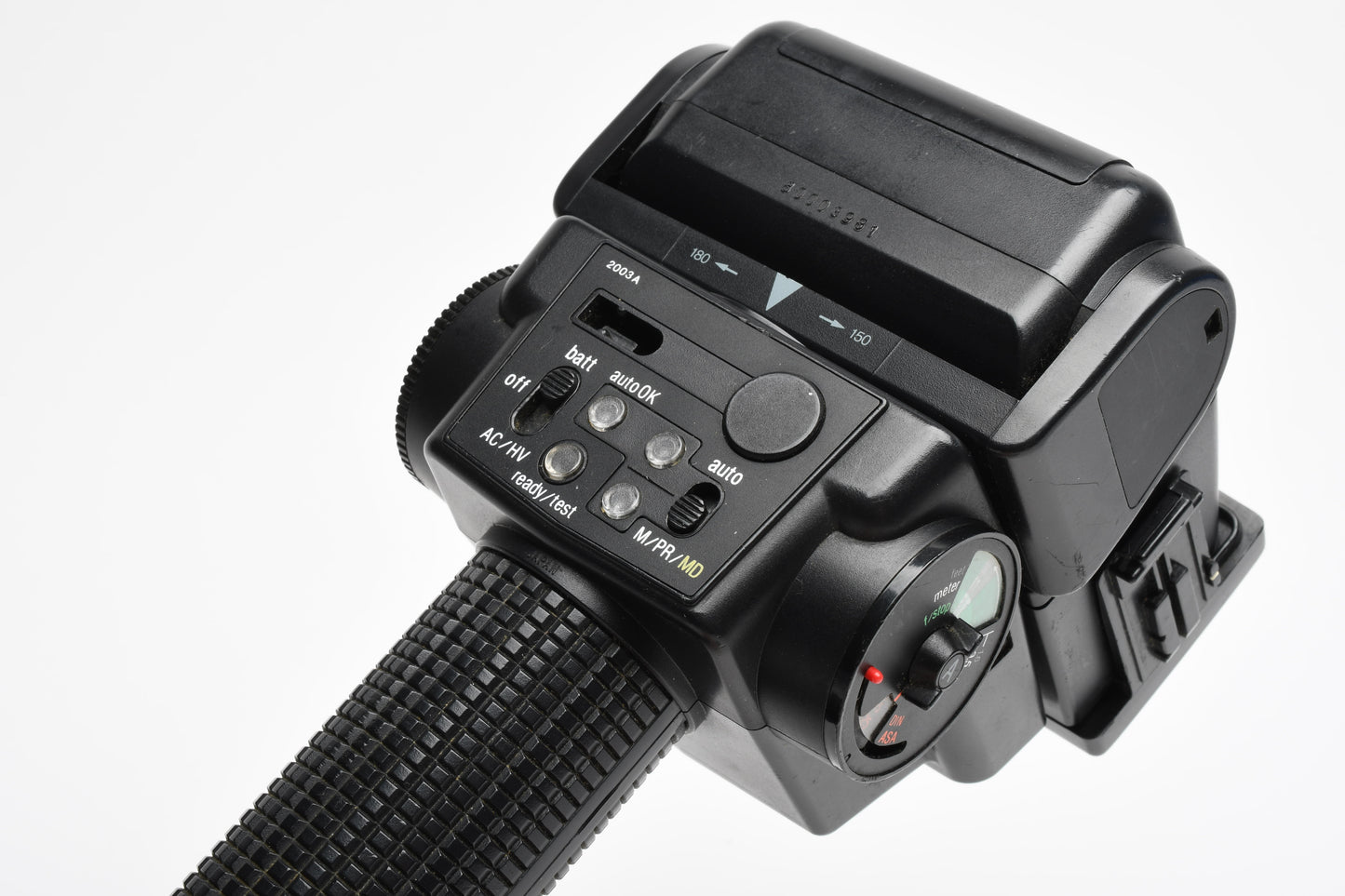 Sunpak Auto 544 Handle mount electronic flash, clean, tested, w/Bracket, Nice