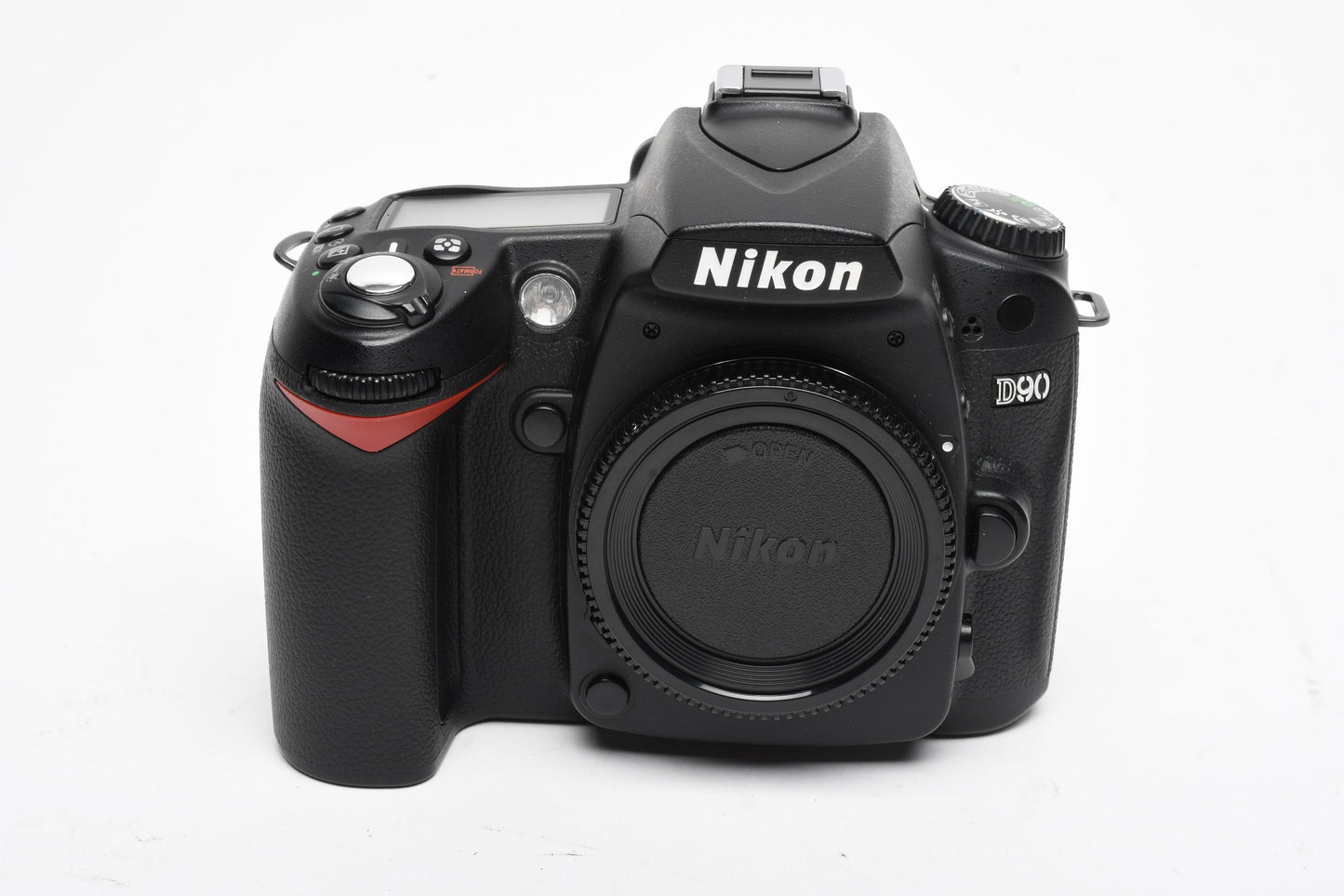 Nikon D90 DSLR body, batt, charger, strap, Only 6465 Acts, Great! +Book