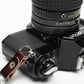 Canon AV-1 (Black) 35mm SLR Camera w/Osawa 28-80mm, New Seals, Good!