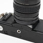 Canon AV-1 (Black) 35mm SLR Camera w/Osawa 28-80mm, New Seals, Good!