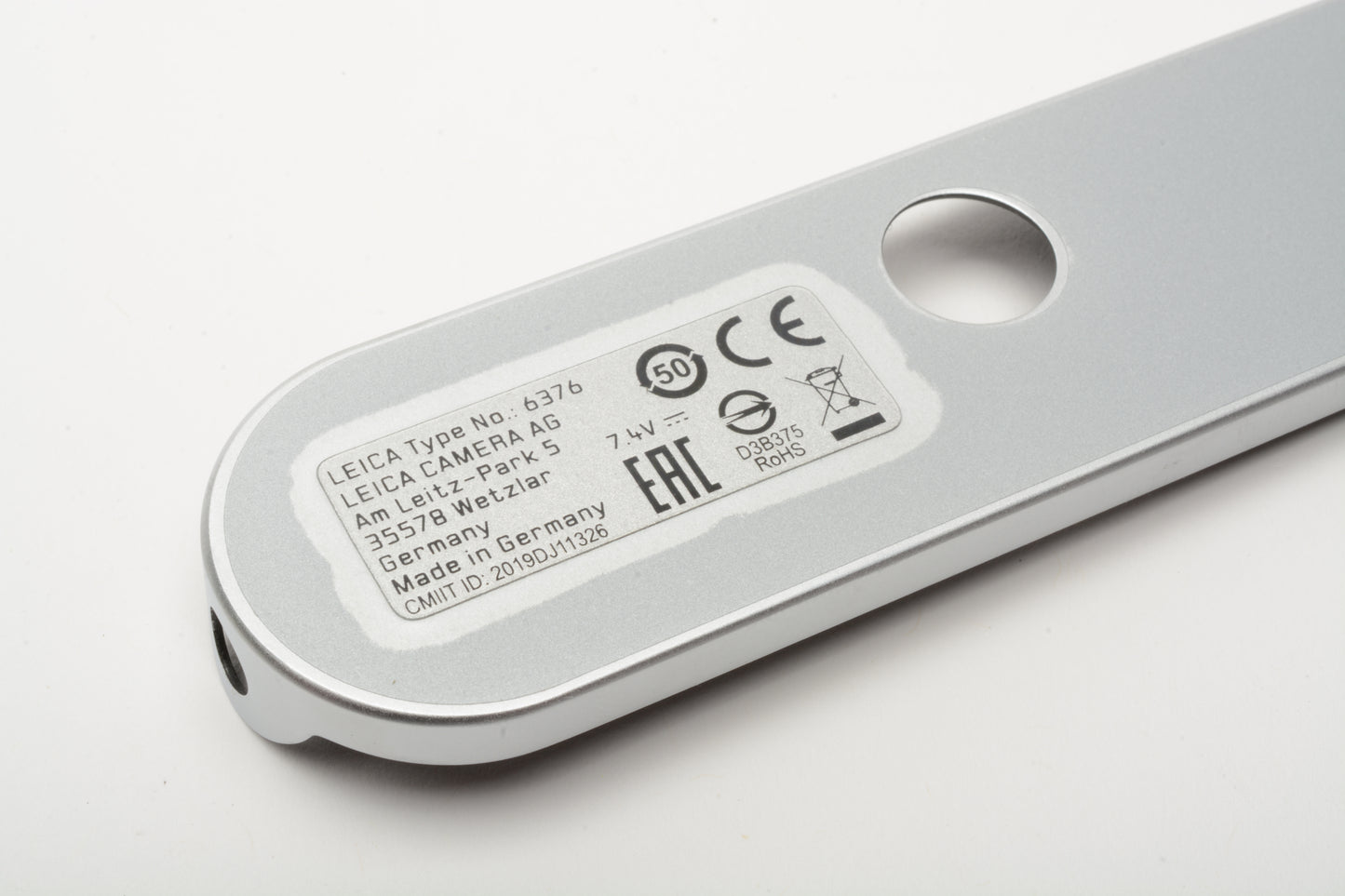 Leica Base Plate for M10-R, Silver Chrome, New #6376