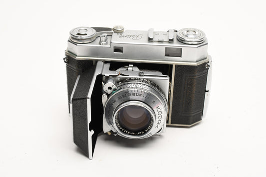 Kodak Retina IIa Type 016 Rangefinder Camera w/Schneider 50mm f2 Lens, Case, Great!