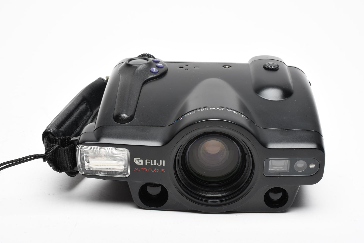 Fuji Discovery 3000 Zoom Date 35mm Point&Shoot w/Flash & case, Tested, Nice