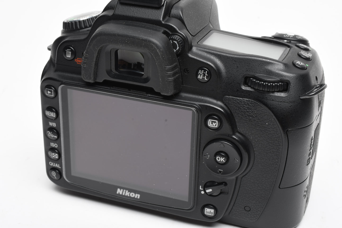 Nikon D90 DSLR body, batt, charger, strap, Only 6465 Acts, Great! +Book